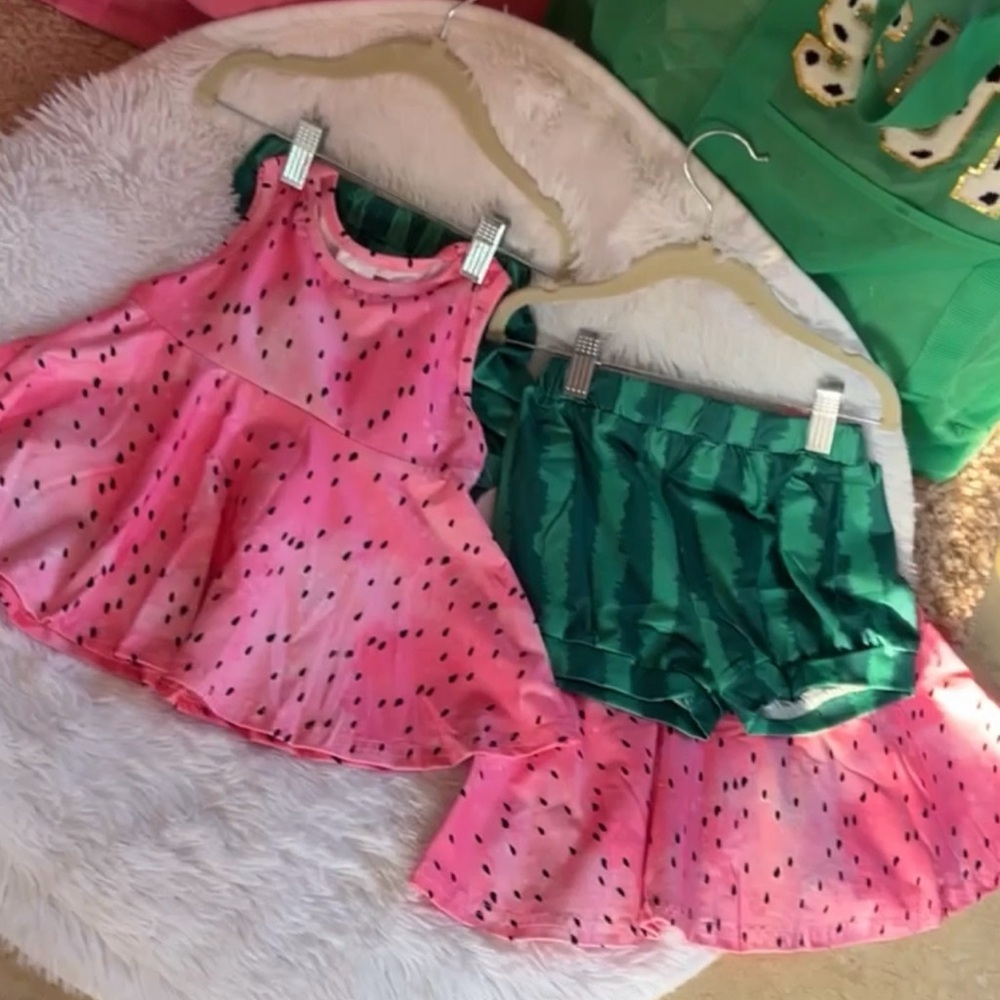 Watermelon Girl’s Short Set